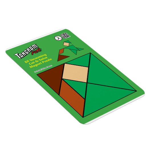 Tangram eigenzinnige elf magneet - stofzuigen (Rechterzijde)