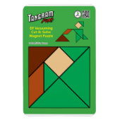 Tangram eigenzinnige elf magneet - stofzuigen (Verticaal)