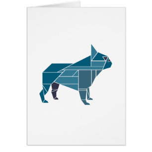 Tangram Frenchie, blauw