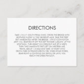 Tangram Heart Wedding Directions Kaart (Voorkant)