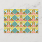 Tangram Heart Wedding Directions Kaart (Achterkant)