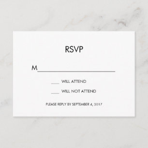 Tangram Heart Wedding RSVP-kaart Black Gold Silver RSVP Kaartje