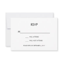 Tangram Heart Wedding RSVP-kaart Black Gold Silver