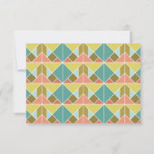 Tangram Heart Wedding RSVP-kaart RSVP Kaartje (Achterkant)