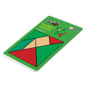 Tangram Kerst Elf Magneet - Onder de Mistletoe (Linkerzijde)