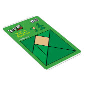 Tangram Kerst Elf Magneet - Zittend bij de Boom (Rechterzijde)