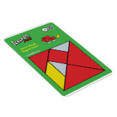 Tangram Kerstmagneet - Santa's Sleigh Magneet (Rechterzijde)