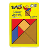 Tangram magneet puzzel - 12 Drummers Drummen (Verticaal)