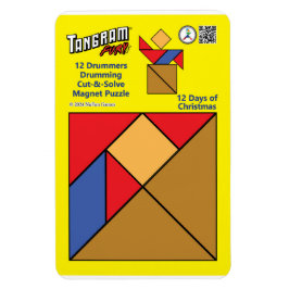 Tangram magneet puzzel - 12 Drummers Drummen