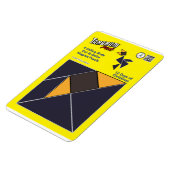 Tangram magneet puzzel - 4 Vogels (Linkerzijde)