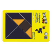 Tangram magneet puzzel - 4 Vogels (Horizontaal)