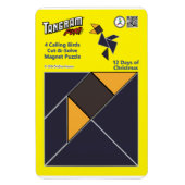 Tangram magneet puzzel - 4 Vogels (Verticaal)