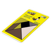 Tangram magneet puzzel - 6 ganzen A-leggen (Linkerzijde)