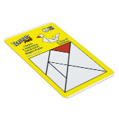 Tangram magneet puzzel - 7 zwanen A-zwemmen (Rechterzijde)