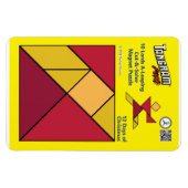 Tangram Magnet Puzzel - 10 Heren A-Leaping Magneet (Horizontaal)