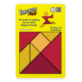 Tangram Magnet Puzzel - 10 Heren A-Leaping Magneet (Verticaal)