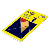 Tangram Nativity Magnet - Wiseman met Myrrh Magneet (Linkerzijde)