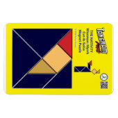 Tangram Nativity Magnet - Wiseman met Myrrh Magneet (Horizontaal)