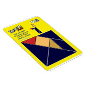 Tangram Nativity Magnet - Wiseman met Myrrh Magneet (Rechterzijde)