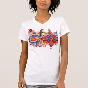 Tangram Ontwerp van: RokCloneDesigns Veelkleurige  T-shirt