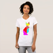 tangramkat t-shirt (Voorkant volledig)