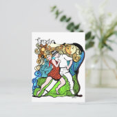 Tangueritos en de Sun Tango Briefkaart (Staand voorkant)