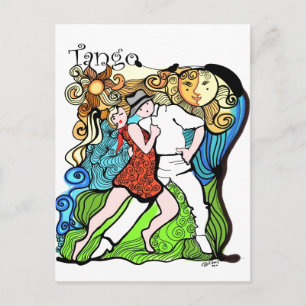 Tangueritos en de Sun Tango Briefkaart