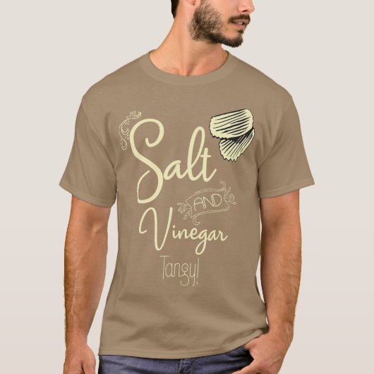 Tangy Salt and Vinegar Potato Chip Lover T-shirt (Voorkant)