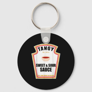 Tangy zoete en zure saus food lover bijpassende ko sleutelhanger