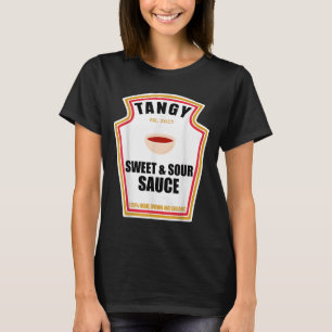 Tangy zoete en zure saus food lover bijpassende ko t-shirt