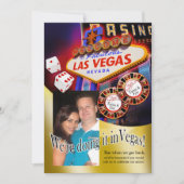 Tania en Eric Las Vegas Reception Kaart (Voorkant)