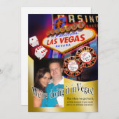 Tania en Eric Las Vegas Reception Kaart (Voorkant / Achterkant)