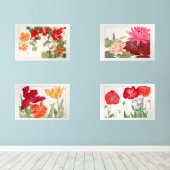 Tanigami Konan  Flower Collectie Muurkunst Sets (Houten vloer)