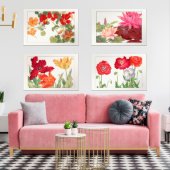 Tanigami Konan  Flower Collectie Muurkunst Sets (Woonkamer)
