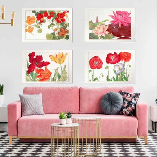 Tanigami Konan  Flower Collectie Muurkunst Sets (Woonkamer)