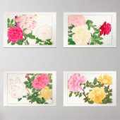 Tanigami Konan Roos Flower Collectie Muurkunst Sets (Voorkant)