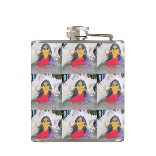 taninemerkolf heupfles (Achterkant)