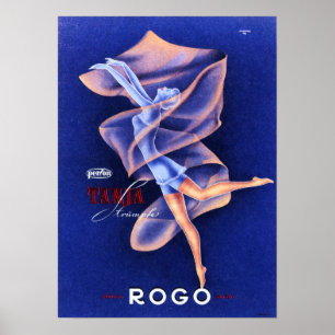 TANJA TRUMPH ROGO Lingerie Art Deco Frans Poster