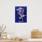 TANJA TRUMPH ROGO Lingerie Art Deco  Frans Poster (Keuken)