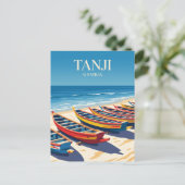 Tanji Vissersdorp Gambia Briefkaart (Staand voorkant)