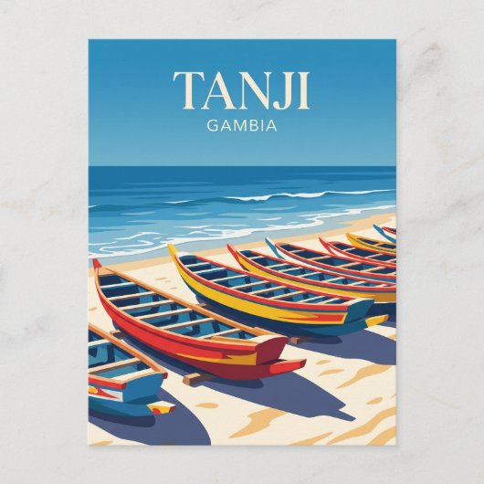 Tanji Vissersdorp Gambia Briefkaart (Voorkant)