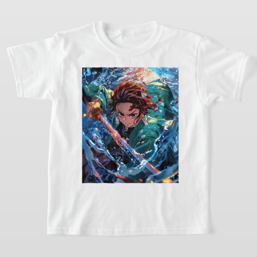 Tanjiro de beste Japanse anime T-shirt (Laagn)