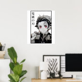 Tanjiro Demon Slayer Kimetsu No Yaiba Anime Poster (Thuiskantoor)