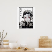 Tanjiro Demon Slayer Kimetsu No Yaiba Anime Poster (Keuken)