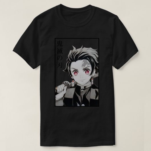 Tanjiro Demon Slayer Kimetsu No Yaiba Anime T-shirt (Design voorkant)