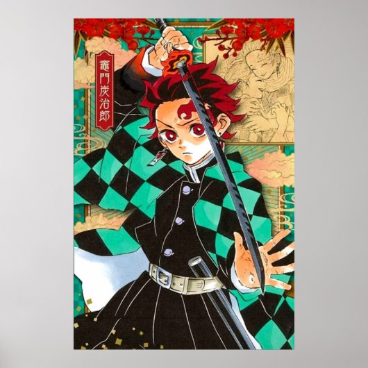 Tanjiro Demon Slayer Manga Poster (Voorkant)