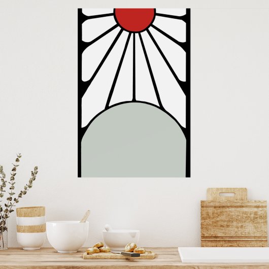 Tanjiro Hanafuda oorringen Poster (Keuken)