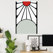 Tanjiro Hanafuda oorringen Poster (Thuiskantoor)