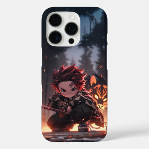 Tanjiro Kamado Demon Slayer Chibi iPhone 16 Pro Hoesje