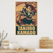 Tanjiro Kamado Demon Slayer Poster (Keuken)